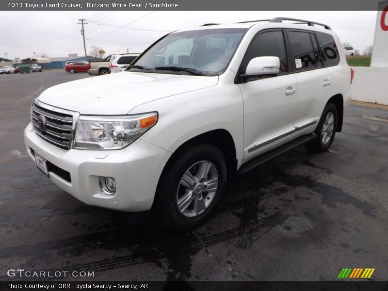 Blizzard White Pearl / Sandstone 2013 Toyota Land Cruiser