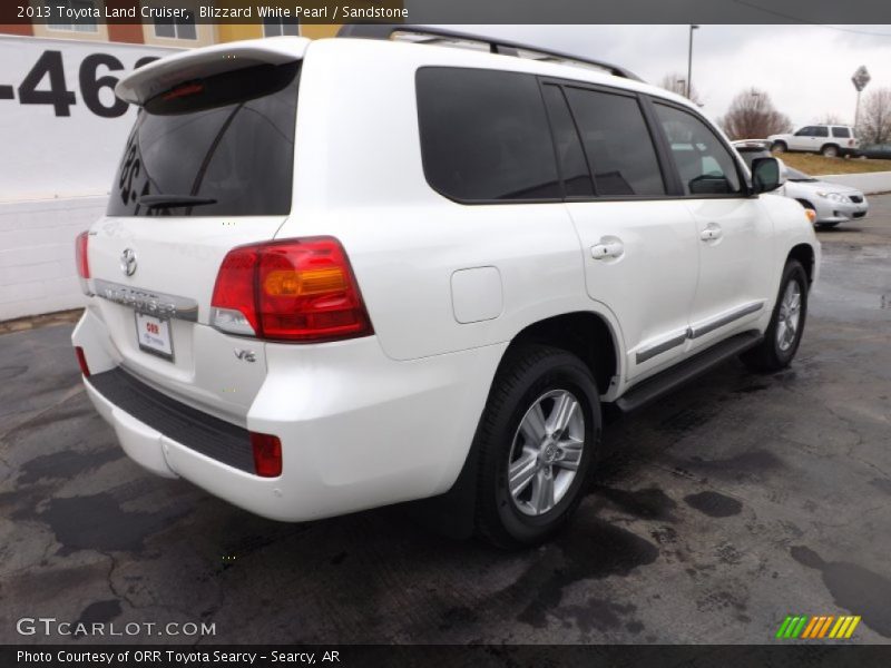 Blizzard White Pearl / Sandstone 2013 Toyota Land Cruiser