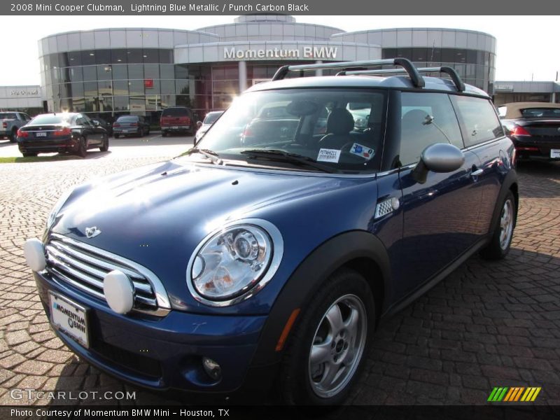 Lightning Blue Metallic / Punch Carbon Black 2008 Mini Cooper Clubman