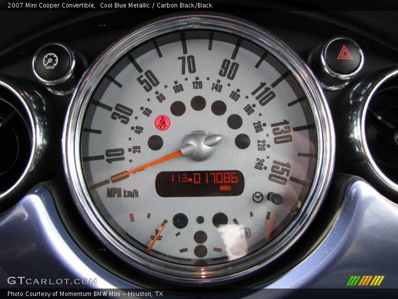 Cool Blue Metallic / Carbon Black/Black 2007 Mini Cooper Convertible