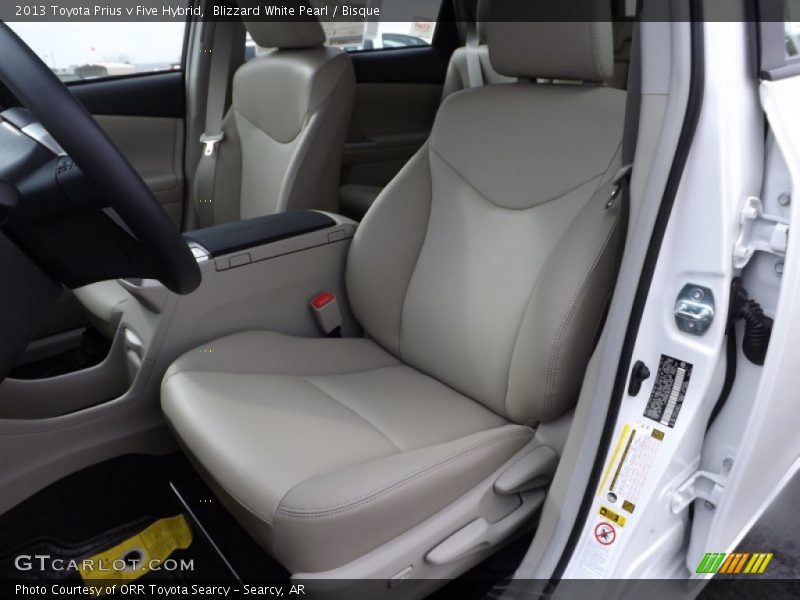 Front Seat of 2013 Prius v Five Hybrid