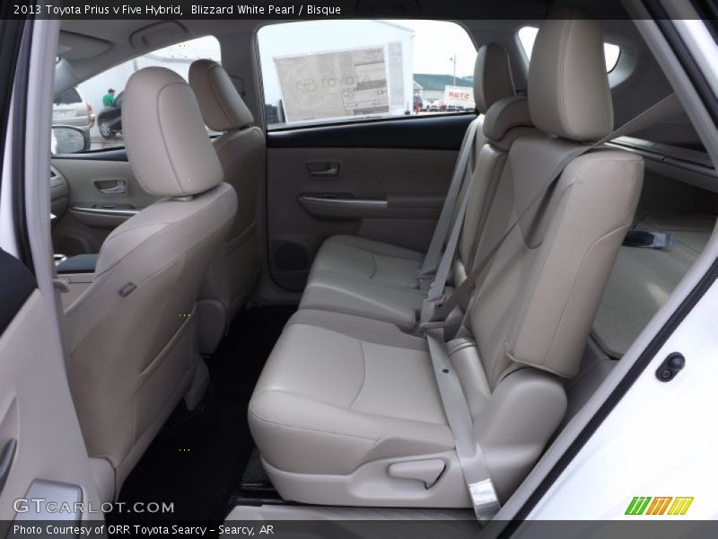 Rear Seat of 2013 Prius v Five Hybrid