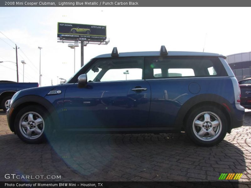 Lightning Blue Metallic / Punch Carbon Black 2008 Mini Cooper Clubman