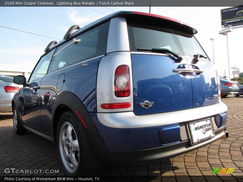 Lightning Blue Metallic / Punch Carbon Black 2008 Mini Cooper Clubman