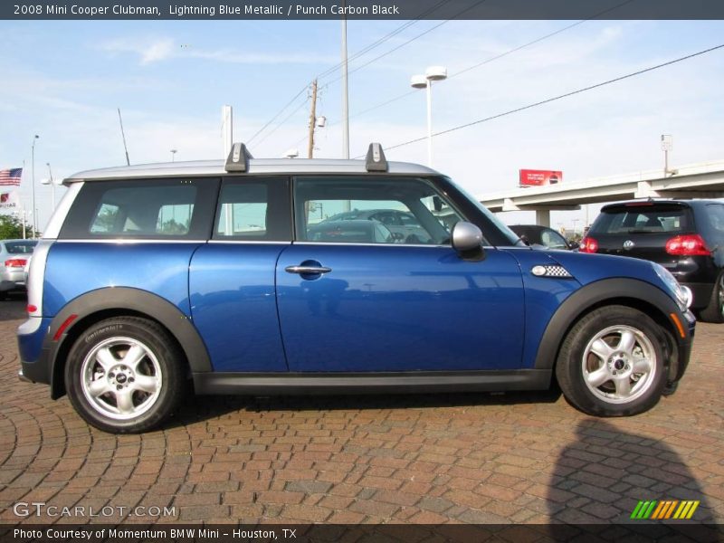 Lightning Blue Metallic / Punch Carbon Black 2008 Mini Cooper Clubman