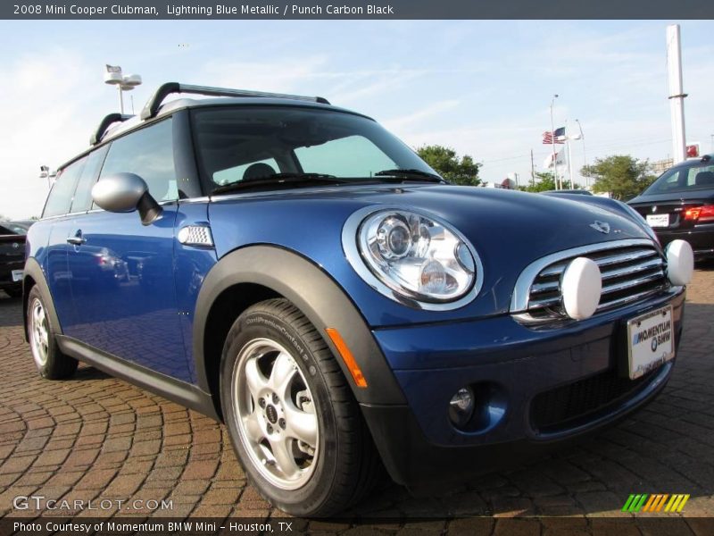 Lightning Blue Metallic / Punch Carbon Black 2008 Mini Cooper Clubman