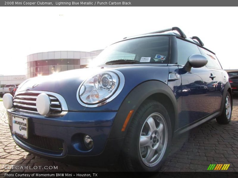 Lightning Blue Metallic / Punch Carbon Black 2008 Mini Cooper Clubman