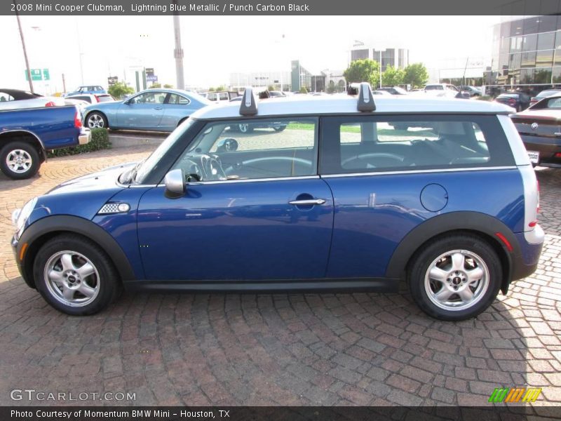 Lightning Blue Metallic / Punch Carbon Black 2008 Mini Cooper Clubman