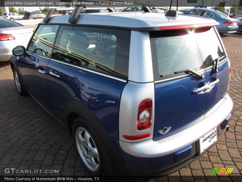 Lightning Blue Metallic / Punch Carbon Black 2008 Mini Cooper Clubman