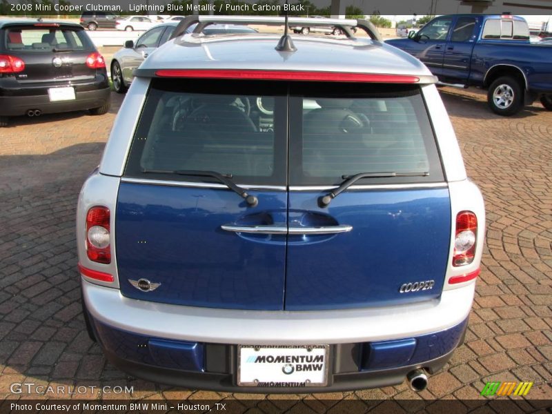 Lightning Blue Metallic / Punch Carbon Black 2008 Mini Cooper Clubman