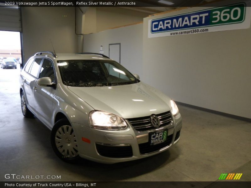 Reflex Silver Metallic / Anthracite 2009 Volkswagen Jetta S SportWagen