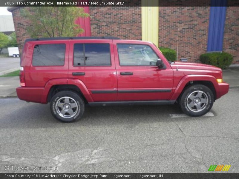 Inferno Red Pearl / Medium Slate Gray 2006 Jeep Commander 4x4