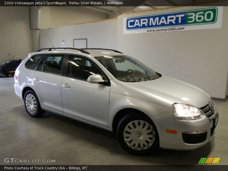 Reflex Silver Metallic / Anthracite 2009 Volkswagen Jetta S SportWagen