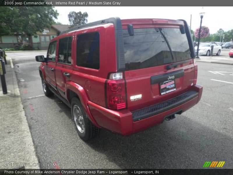 Inferno Red Pearl / Medium Slate Gray 2006 Jeep Commander 4x4