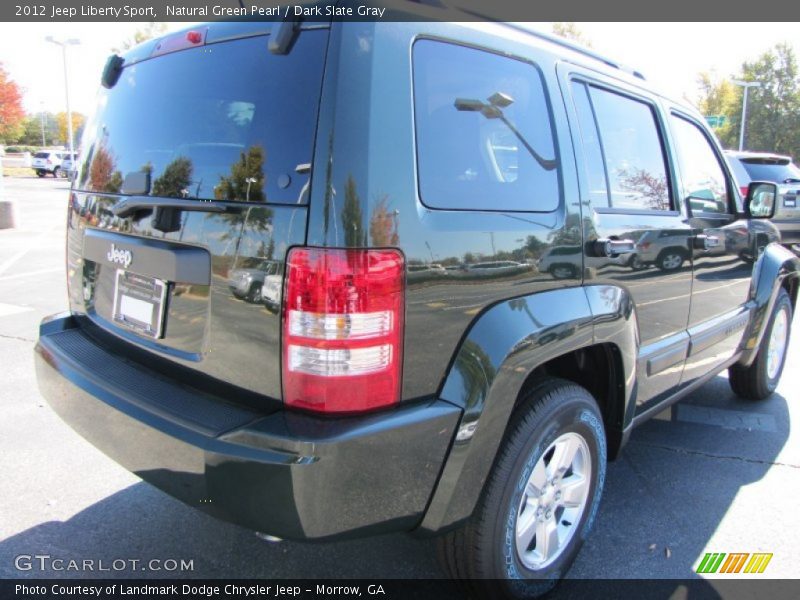 Natural Green Pearl / Dark Slate Gray 2012 Jeep Liberty Sport