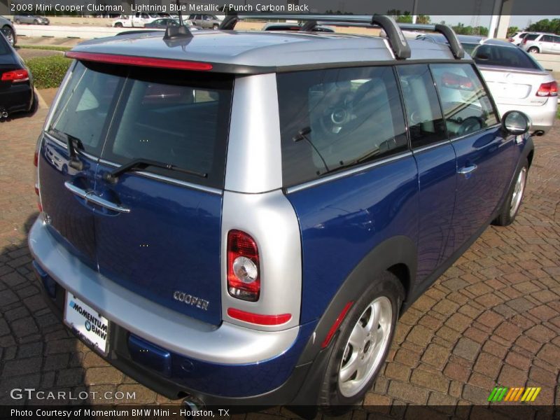 Lightning Blue Metallic / Punch Carbon Black 2008 Mini Cooper Clubman