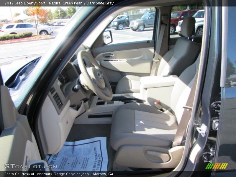 Natural Green Pearl / Dark Slate Gray 2012 Jeep Liberty Sport