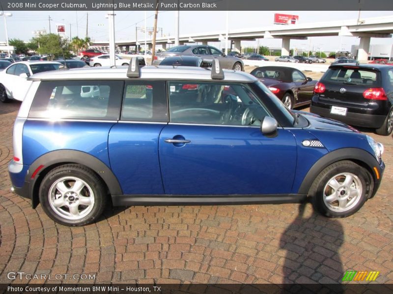 Lightning Blue Metallic / Punch Carbon Black 2008 Mini Cooper Clubman