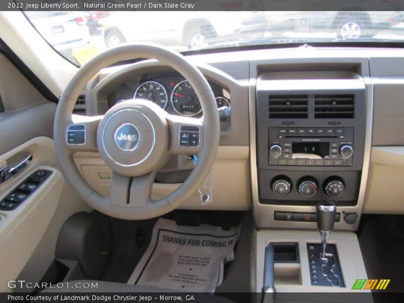 Natural Green Pearl / Dark Slate Gray 2012 Jeep Liberty Sport