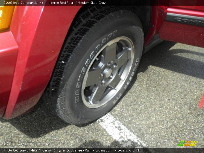 Inferno Red Pearl / Medium Slate Gray 2006 Jeep Commander 4x4