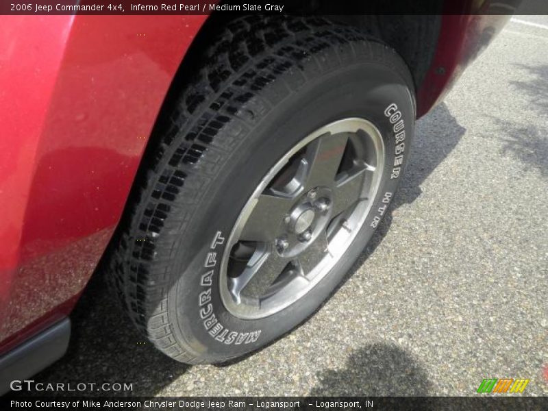 Inferno Red Pearl / Medium Slate Gray 2006 Jeep Commander 4x4