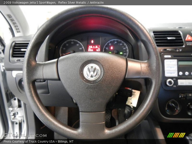 Reflex Silver Metallic / Anthracite 2009 Volkswagen Jetta S SportWagen