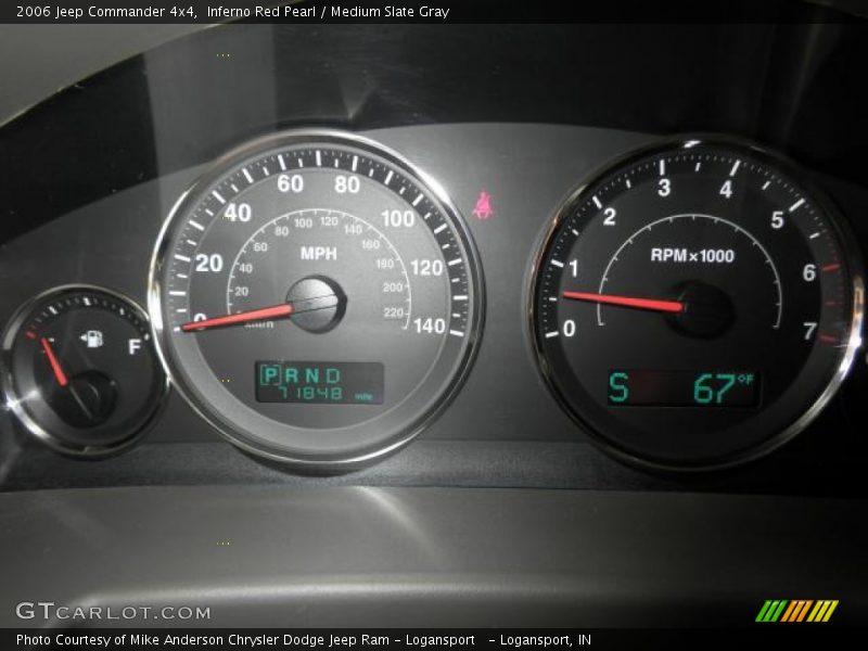 Inferno Red Pearl / Medium Slate Gray 2006 Jeep Commander 4x4