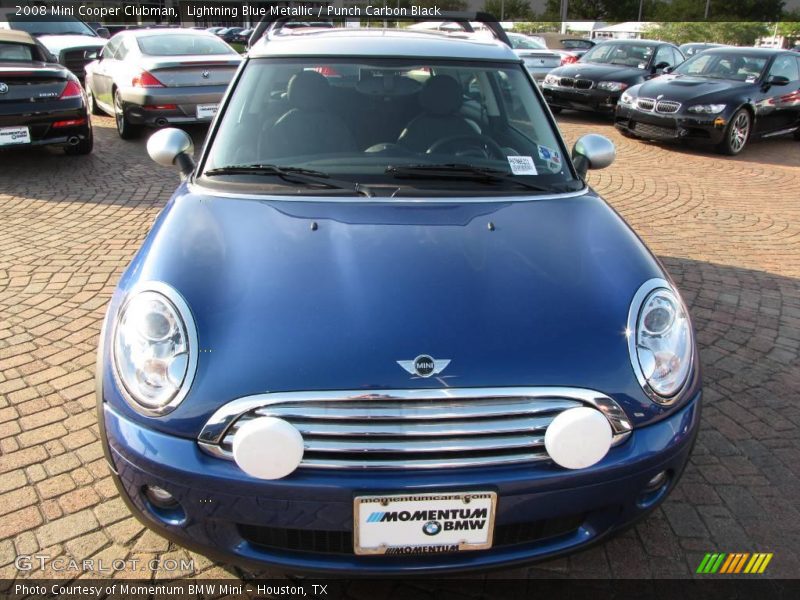 Lightning Blue Metallic / Punch Carbon Black 2008 Mini Cooper Clubman
