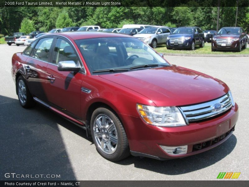Merlot Metallic / Medium Light Stone 2008 Ford Taurus Limited