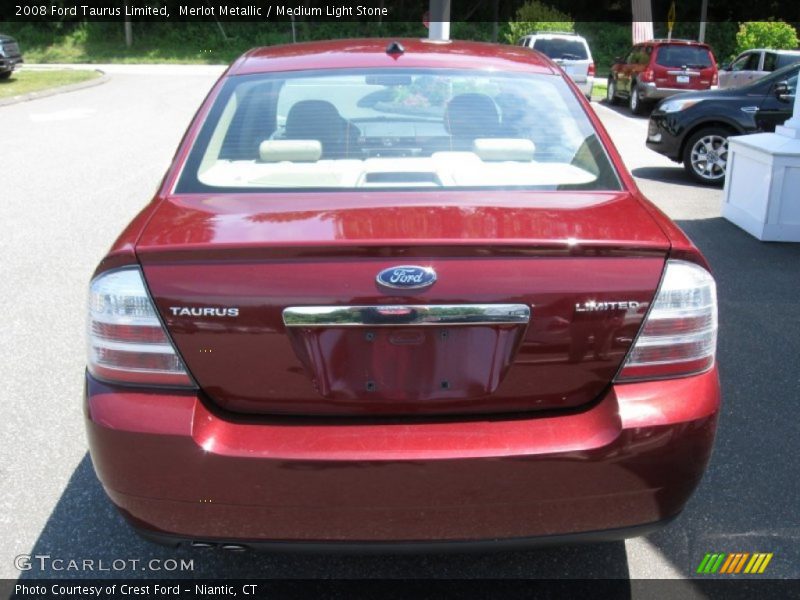 Merlot Metallic / Medium Light Stone 2008 Ford Taurus Limited