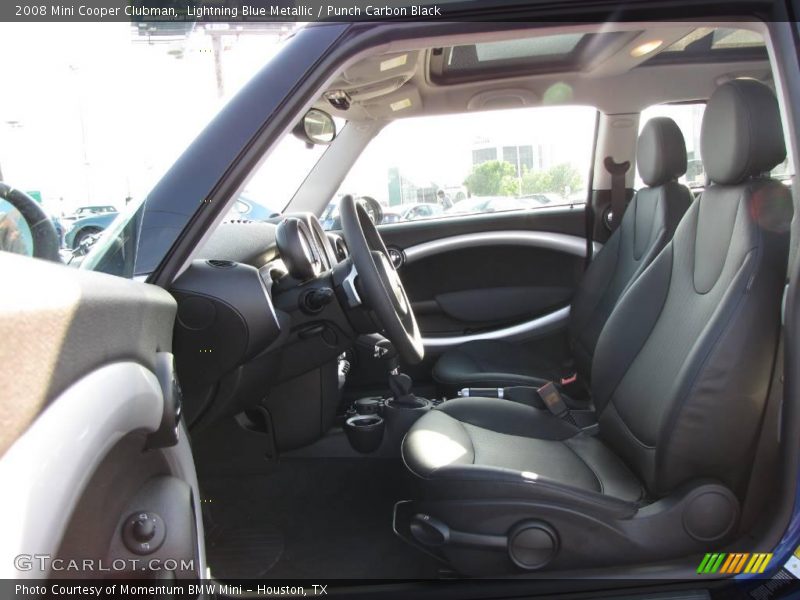 Lightning Blue Metallic / Punch Carbon Black 2008 Mini Cooper Clubman