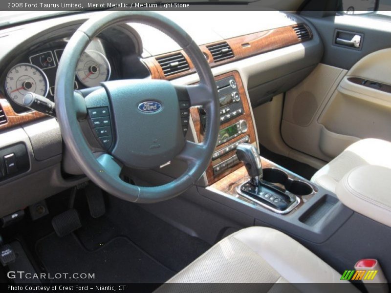 Merlot Metallic / Medium Light Stone 2008 Ford Taurus Limited