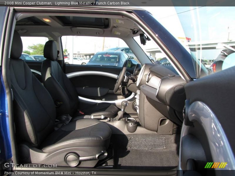 Lightning Blue Metallic / Punch Carbon Black 2008 Mini Cooper Clubman