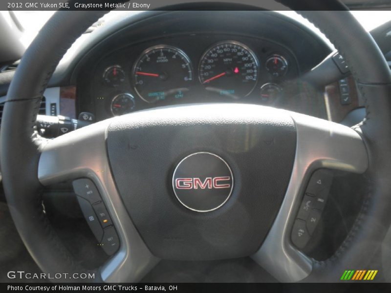 Graystone Metallic / Ebony 2012 GMC Yukon SLE