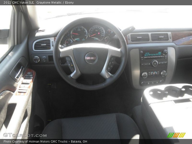 Graystone Metallic / Ebony 2012 GMC Yukon SLE