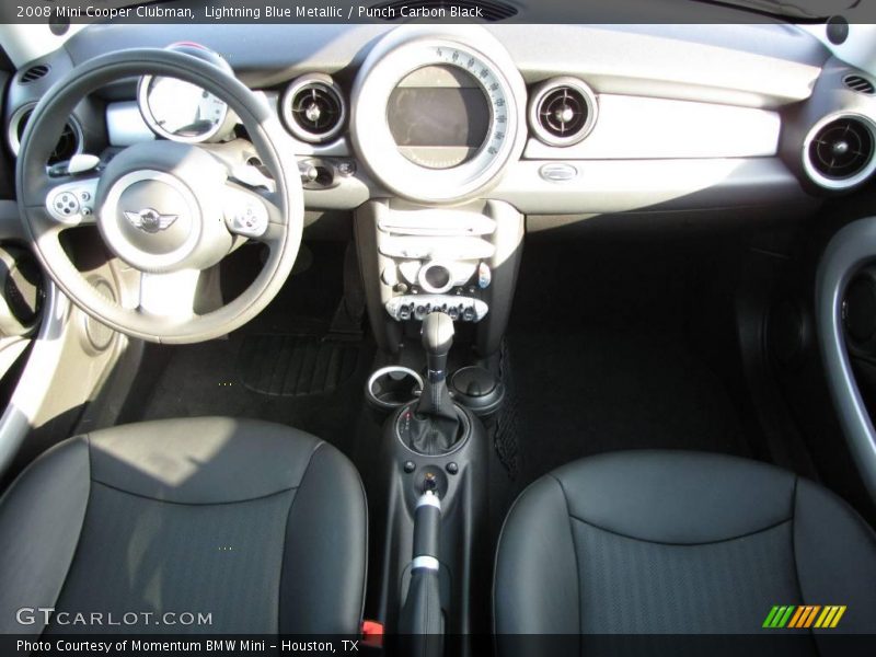 Lightning Blue Metallic / Punch Carbon Black 2008 Mini Cooper Clubman