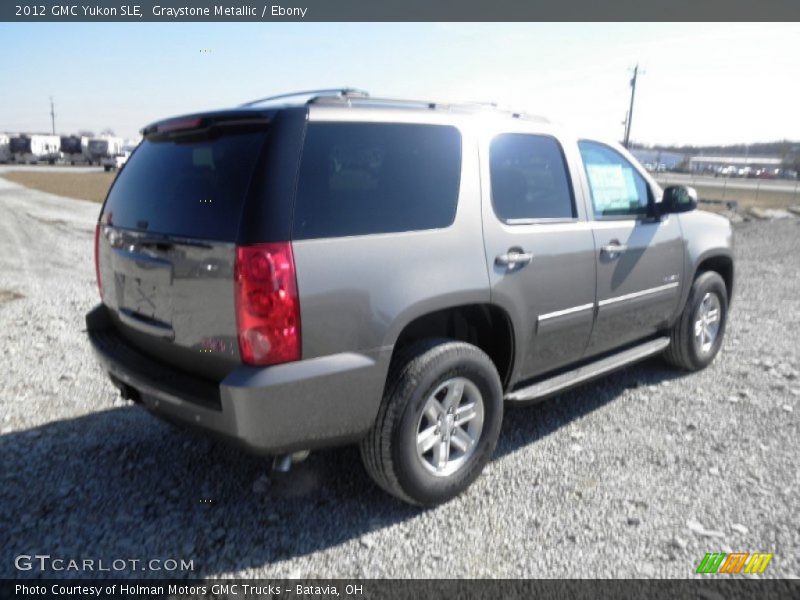 Graystone Metallic / Ebony 2012 GMC Yukon SLE