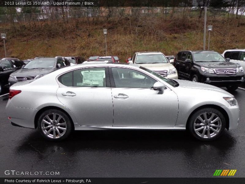 Liquid Platinum / Black 2013 Lexus GS 350 AWD