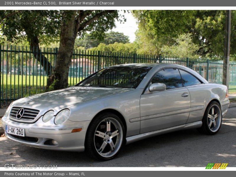 Brilliant Silver Metallic / Charcoal 2001 Mercedes-Benz CL 500