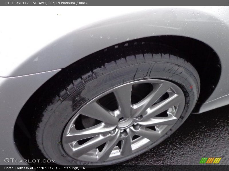 Liquid Platinum / Black 2013 Lexus GS 350 AWD