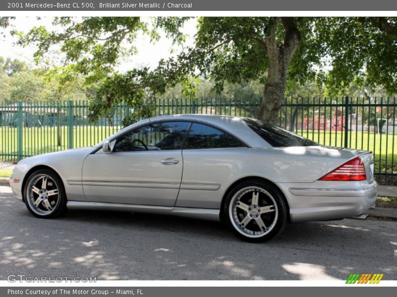 Brilliant Silver Metallic / Charcoal 2001 Mercedes-Benz CL 500