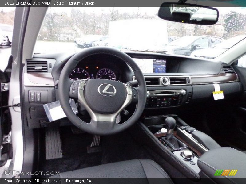 Liquid Platinum / Black 2013 Lexus GS 350 AWD