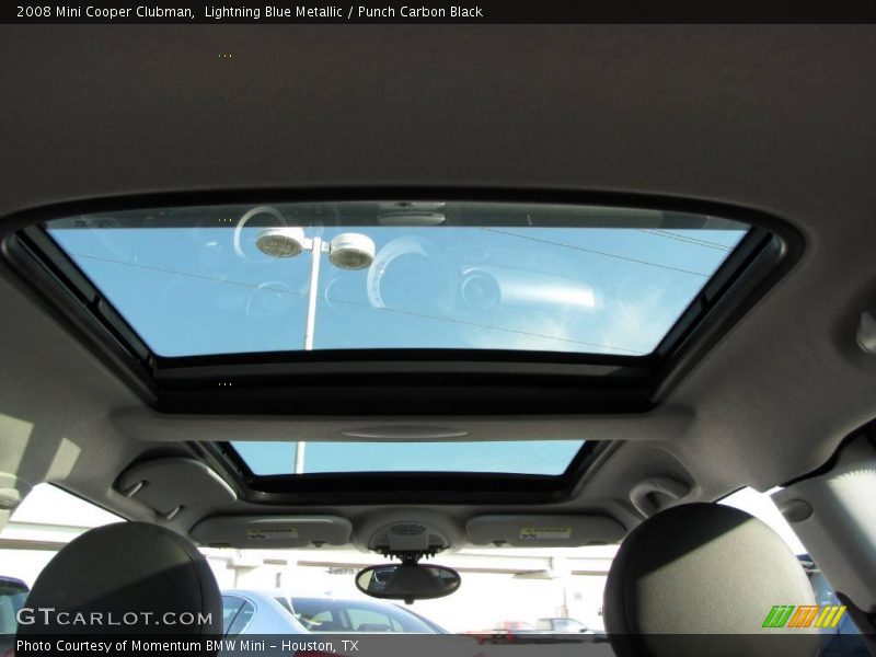 Lightning Blue Metallic / Punch Carbon Black 2008 Mini Cooper Clubman