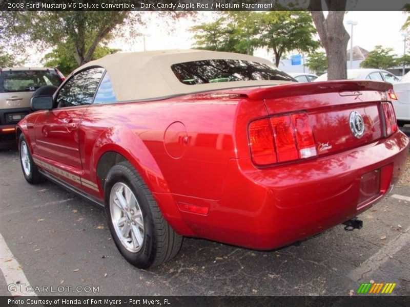 Dark Candy Apple Red / Medium Parchment 2008 Ford Mustang V6 Deluxe Convertible