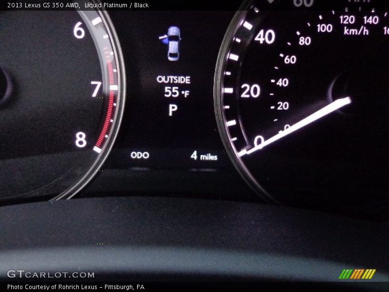Liquid Platinum / Black 2013 Lexus GS 350 AWD