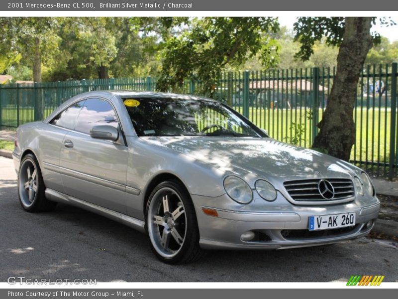 Brilliant Silver Metallic / Charcoal 2001 Mercedes-Benz CL 500