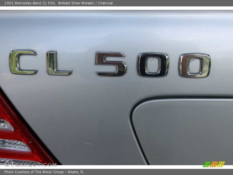 Brilliant Silver Metallic / Charcoal 2001 Mercedes-Benz CL 500