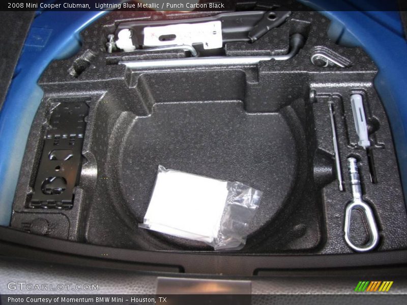 Lightning Blue Metallic / Punch Carbon Black 2008 Mini Cooper Clubman