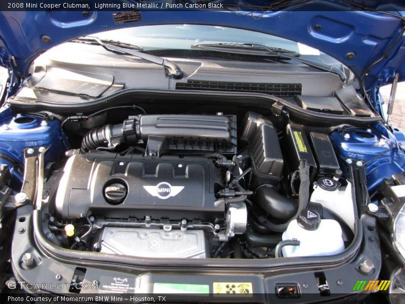Lightning Blue Metallic / Punch Carbon Black 2008 Mini Cooper Clubman