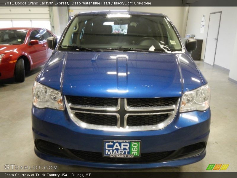 Deep Water Blue Pearl / Black/Light Graystone 2011 Dodge Grand Caravan Express